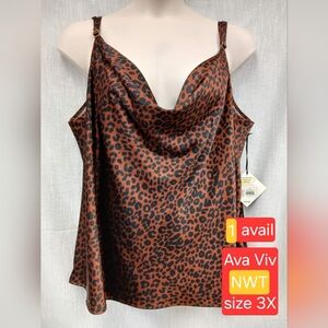 Ava & Viv NWT womens top tank tee size 3x